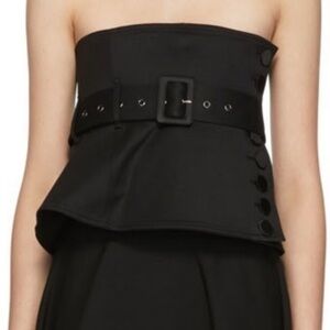 Kimhekim Emma black belted and buttoned multi use corset  bustier size M